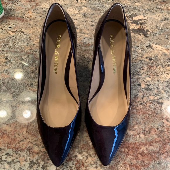 Black patent leather high heel shoes! - Picture 1 of 8